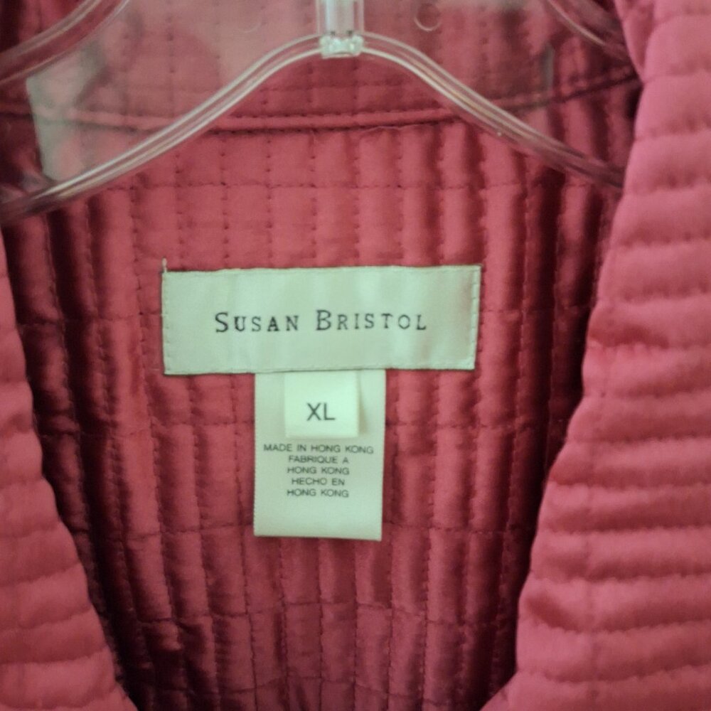 Light weight hot pink XL jacket by Susan Bristol.